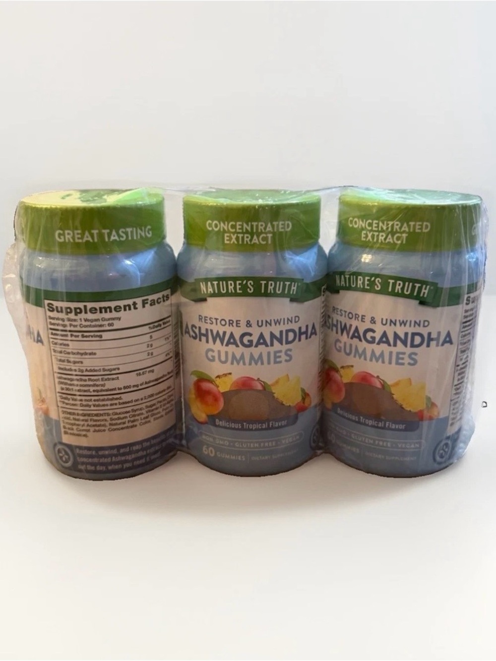 Ashwagandha Gummies - 3 pack (Tropical)